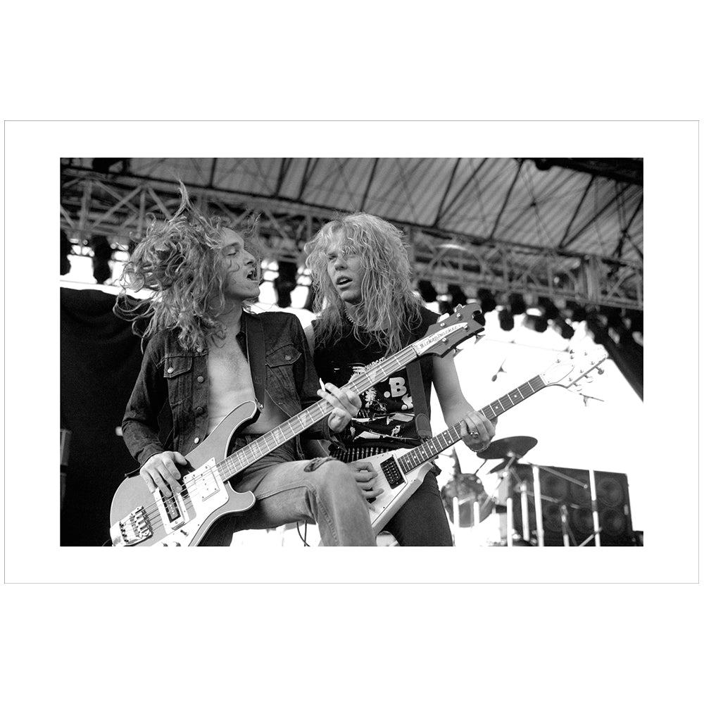 James Hetfield & Cliff Burton (Metallica) Paris 1984