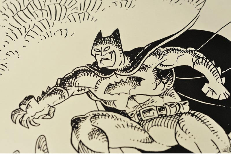 BATMAN ON GARGOYLE, Stan Sakaï - French Paper Art Club