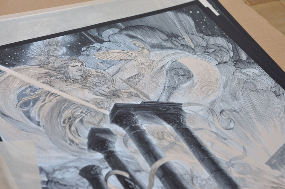 THE BLESSING OF ATHENA (Wonder Woman) - Variant Edition, Nicolas Delort - French Paper Art Club