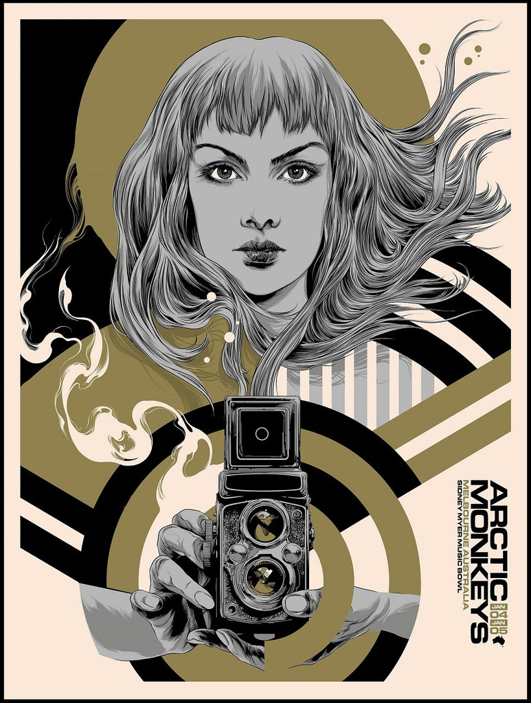 Arctic Monkeys (Melbourne 2023) Red + Gold