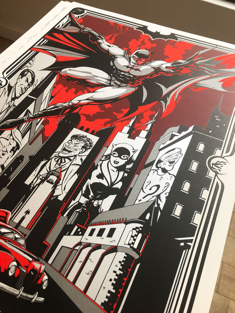 Sérigraphie BATMAN de l'artiste Flynn Prejean