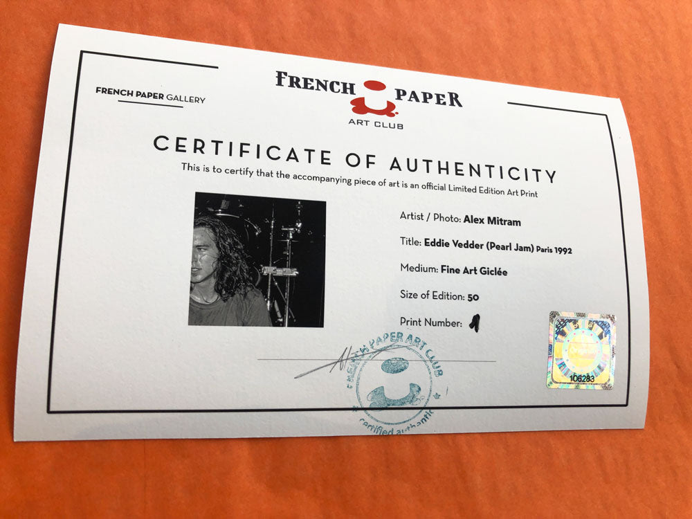 Eddie Vedder (Pearl Jam) Paris 1992