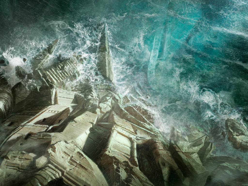 R'Lyeh From Above, François Baranger - French Paper Art Club