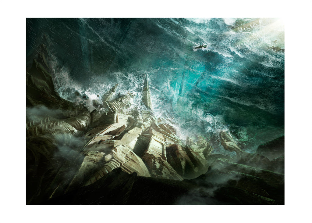 R'Lyeh From Above, François Baranger - French Paper Art Club