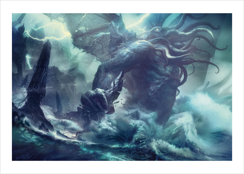 Cthulhu à la poursuite de l'Alert, François Baranger - French Paper Art Club