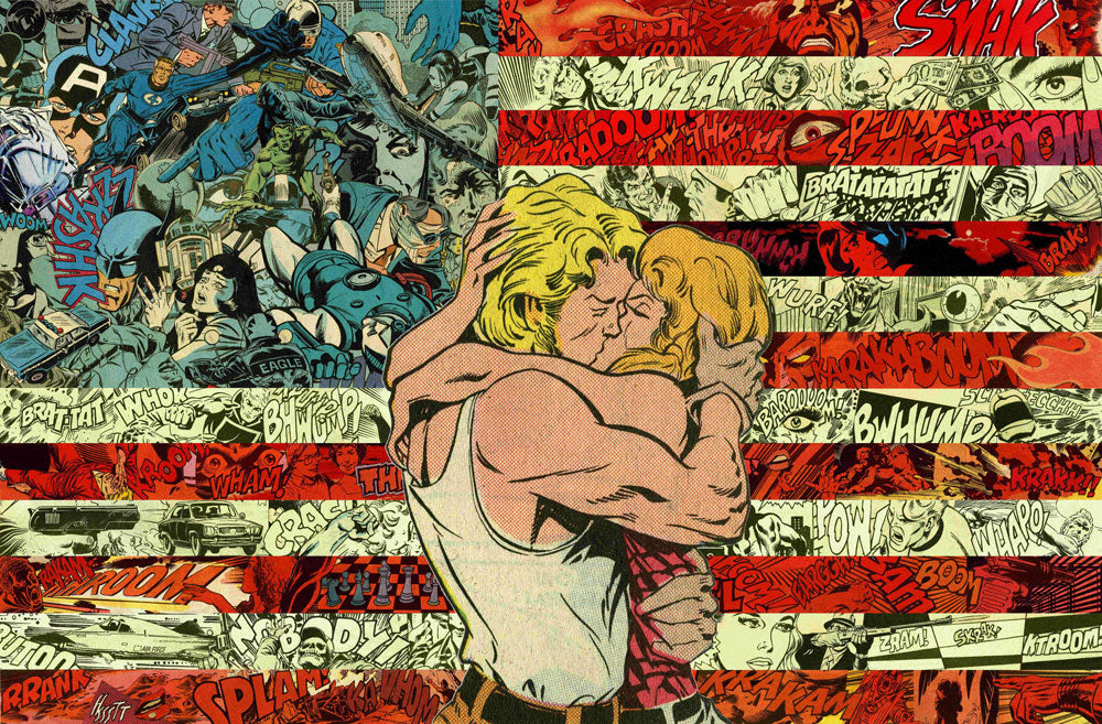 American Flag, Mr Garcin - French Paper Art Club