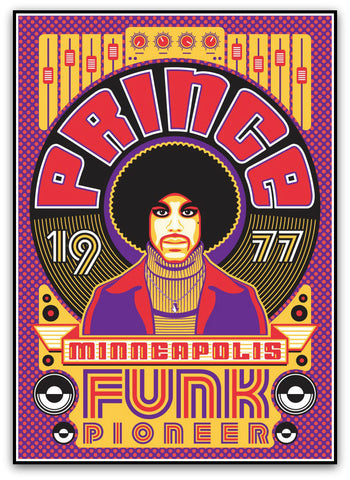 Prince 1977, Band Posters - French Paper Art Club
