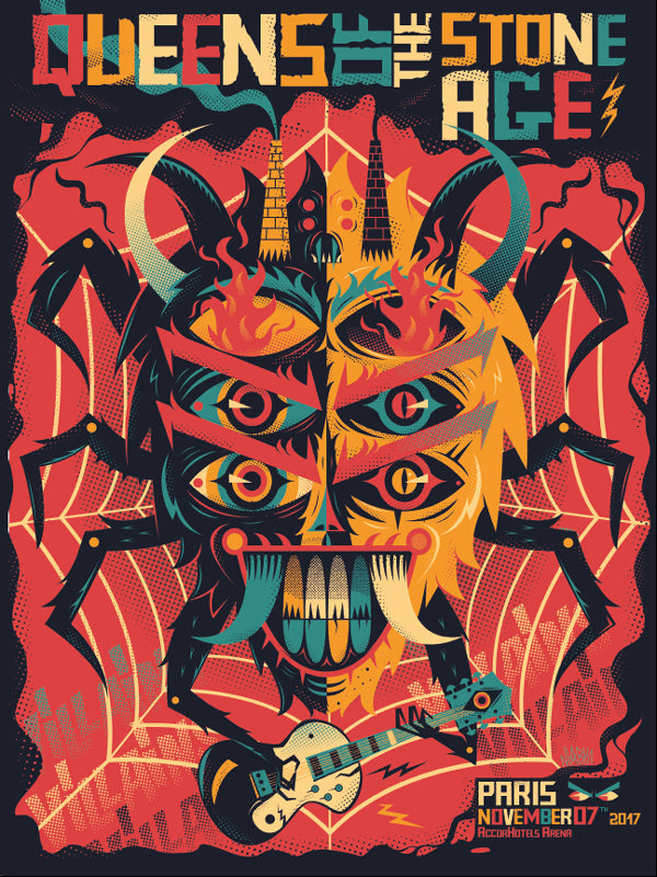 Queens Of The Stone Age (Paris 2017), Niark1 - French Paper Art Club