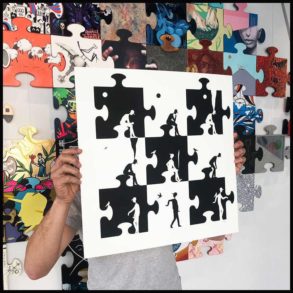 PUZZLE | Sérigraphie de OJI