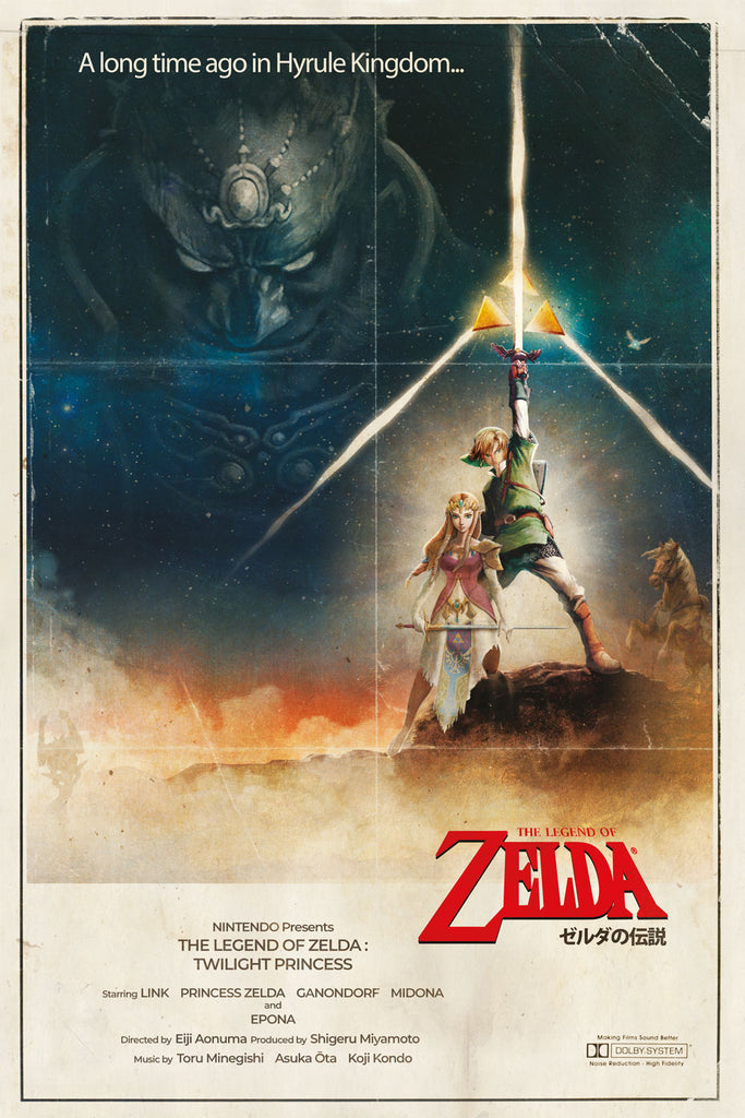 Réinterprétation du poster "The Legend of Zelda", Richard Tran - French Paper Art Club
