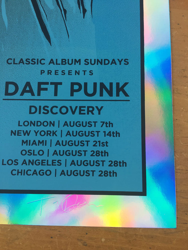 DAFT PUNK (Discovery) Foil Edition, Tim Doyle - French Paper Art Club