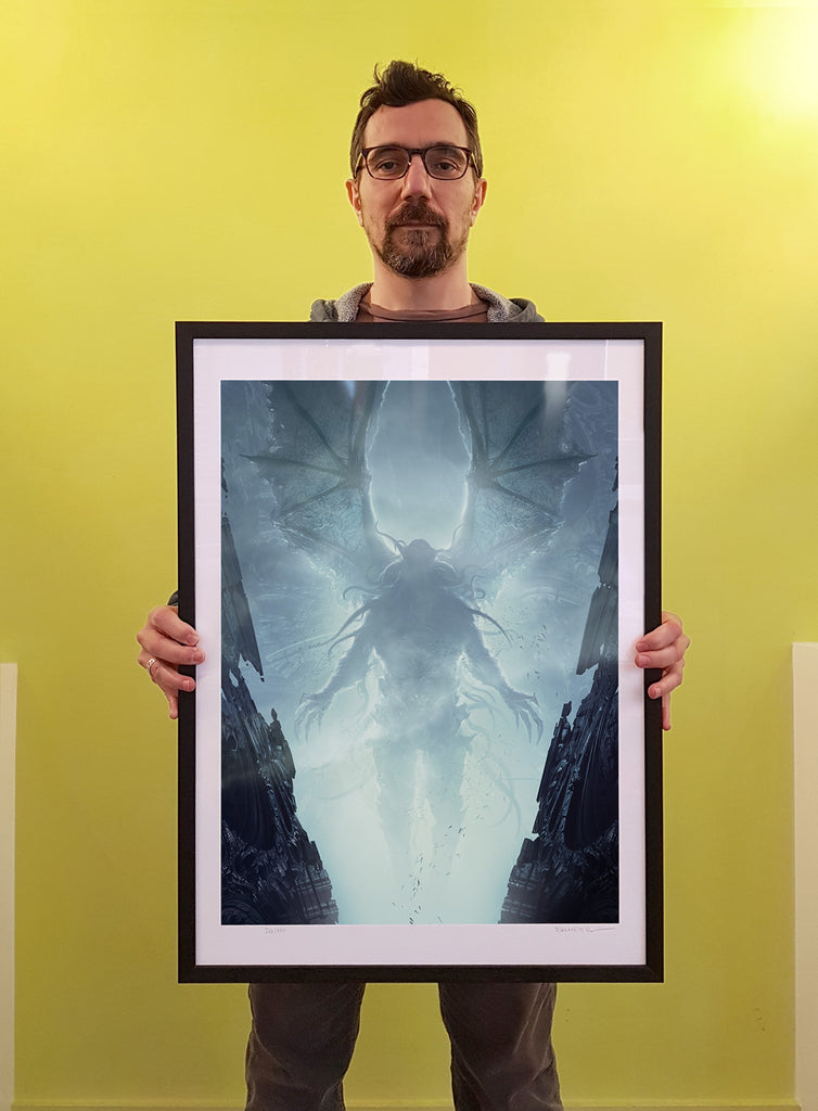 Cthulhu in R'lyeh, François Baranger - French Paper Art Club