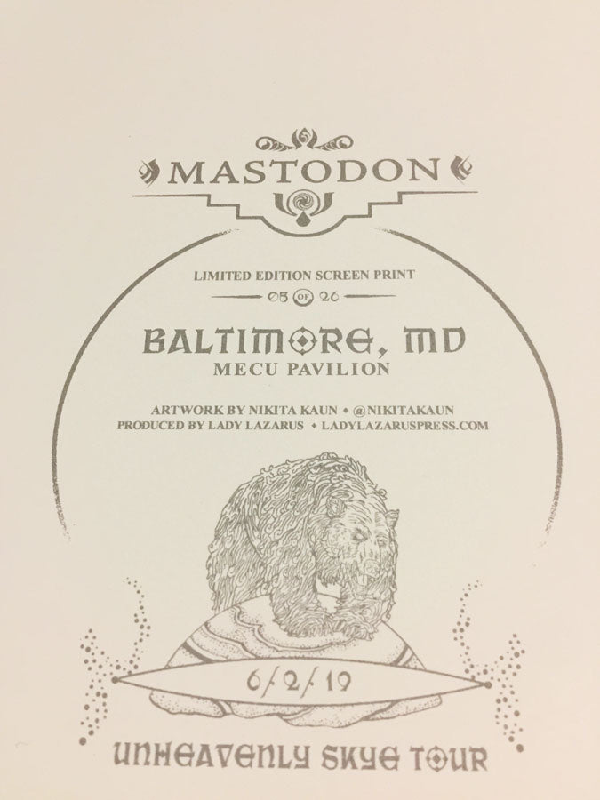 Mastodon (Baltimore, 2019) par Nikita Kaun, Nikita Kaun - French Paper Art Club