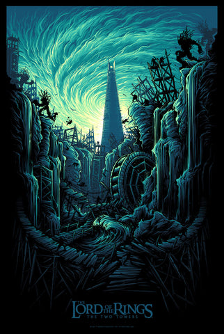 LES DEUX TOURS (Le Seigneur des Anneaux), Dan Mumford - French Paper Art Club
